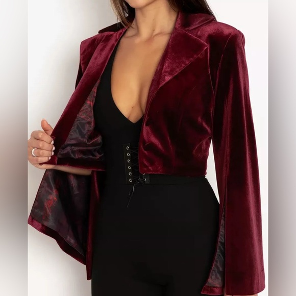 Blackmilk Some Velvet Morning Cropped Jacket - Picture 5 of 7